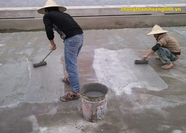 Cách chống thấm trần nhà bằng xi măng