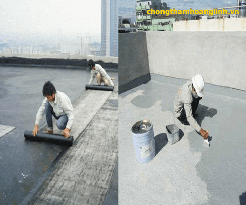 Quy trình chống thấm sân thượng tại Hoàng Linh